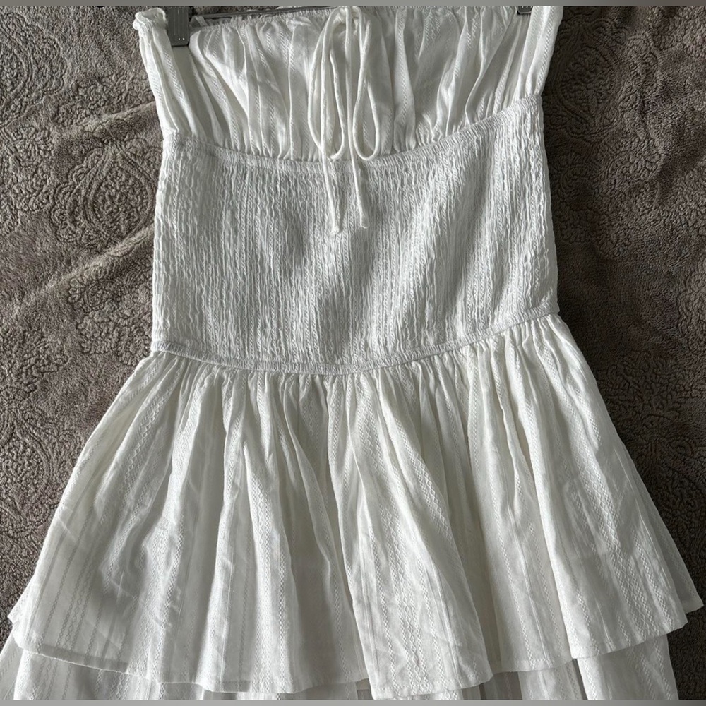 Princess Polly White Strapless Mini Dress